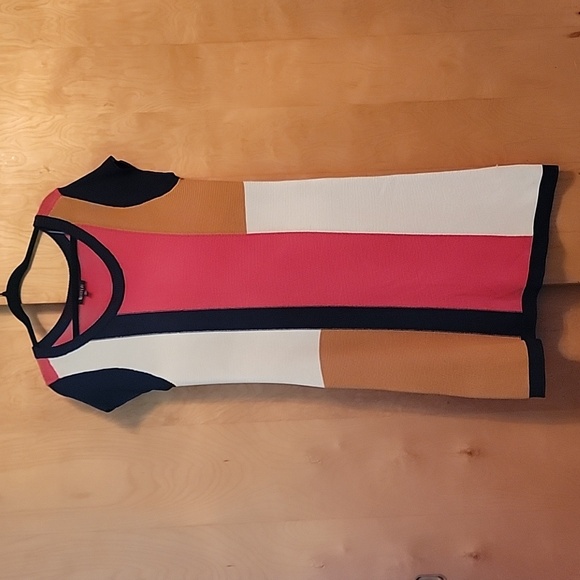 ii Sisters Color Block Woven Dress Sz M/L - Picture 7 of 7